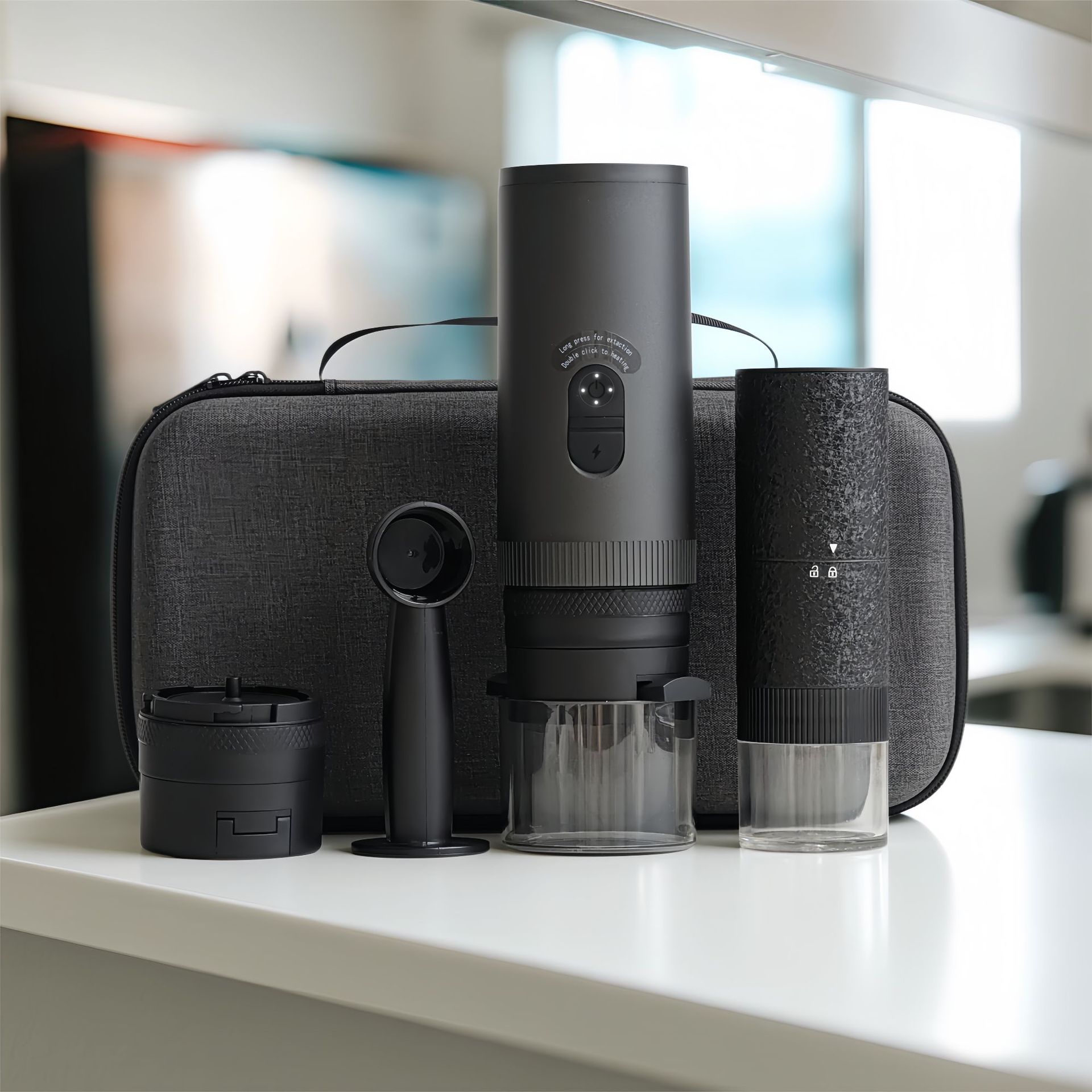 Portable Rechargeable Espresso Capsule Coffee Machine 520,SHIMAOTONG11,Portable Espresso Capsule Coffee Machine 520 for Home and Outdoor